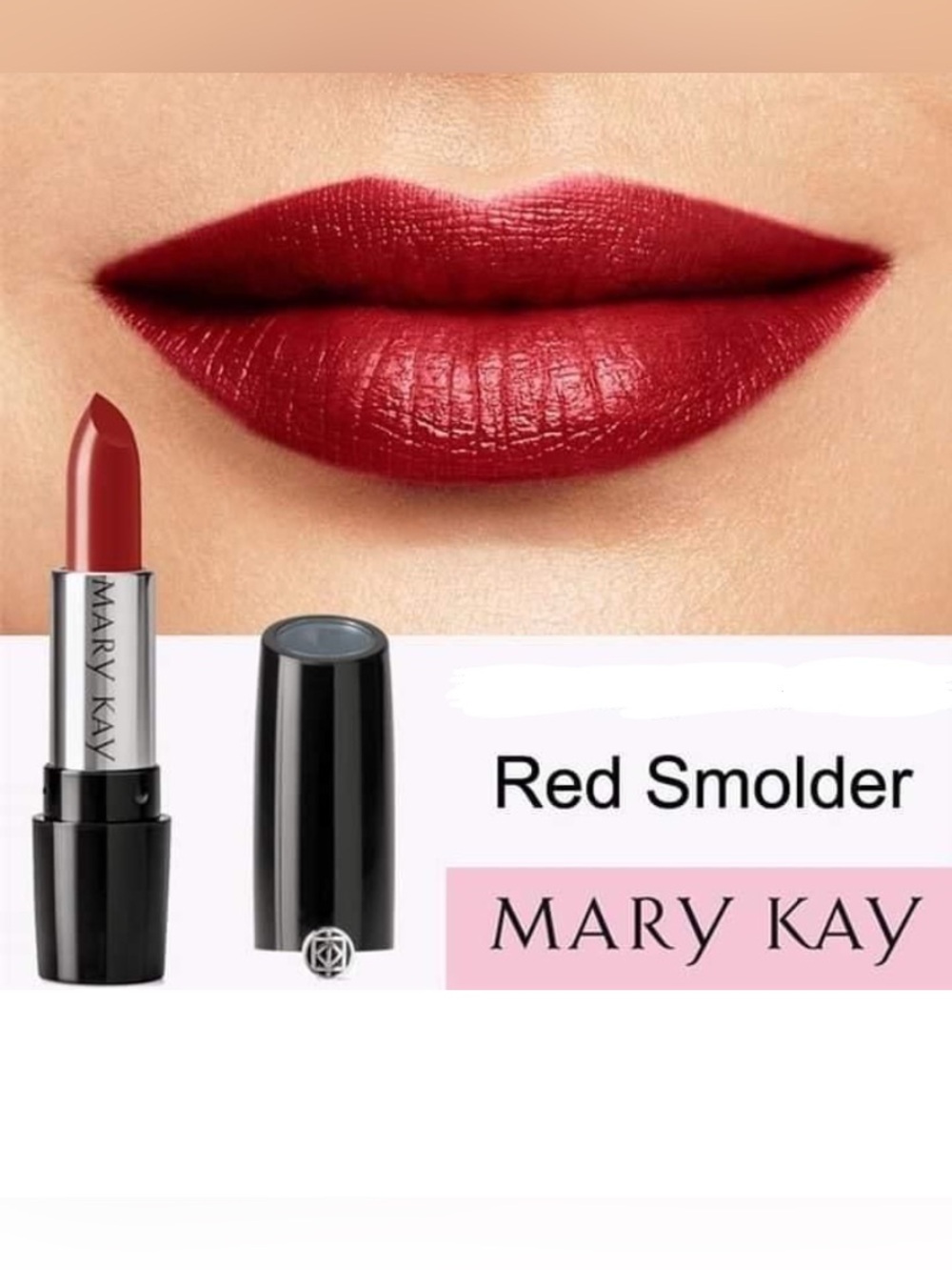 Mary Kay Gel Semi-Shine Lipstick Red Smolder